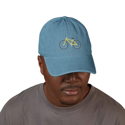 Bicycle Embroidered Denim Hat, Mom Hats, Summer Accessory, Gift for Bikers3