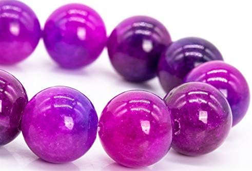 Gemstone Sugilite Purple Jade Beads Round 12mm Loose Strand 8.0-inch