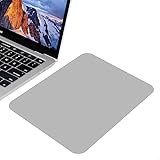 Origin-Joy Mouse Pad, Medium PU Leather Mousepad with No Logo Design, Computer Mouse Mat with Non-Slip Suede Base for Gaming, Desk, Wireless, Laptop, Travel, Office (Grey, 12.4' x 10.6')