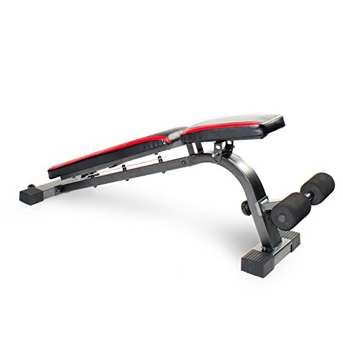CAP Barbell Memory Foam FID Training Bench, Black/Red