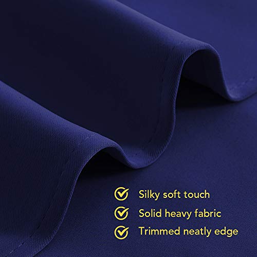 Nicetown Navy Blue Blackout Draperies Curtains, All Season Thermal Insulated Solid Grommet Top Blackout Curtains/Drapes For Kid's Room (1 Pair, 42 X 45 Inch In Navy Blue) #TOP2