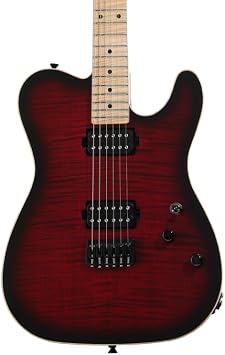 Schecter USA Custom Shop PT Custom II Electric Guitar - Transparent Burgundy Burst