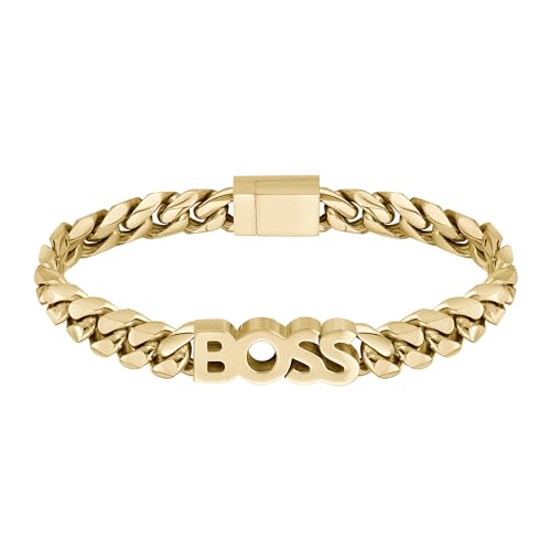 BOSS Jewelry Men's KASSY Collection Chain Bracelet in Yellow Gold - 1580505M