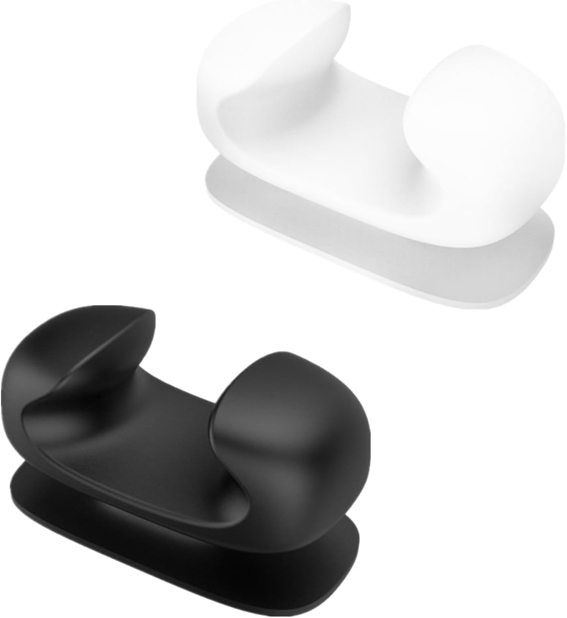 2 Pcs Rice Spoon Holder Universal Self Adhesive Mount Rice Spatula Storage for Kitchen(Black, White)