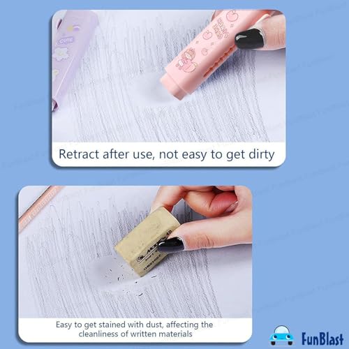 FunBlast Eraser for Kids – Unicorn Cutter Shaped Eraser Set for Kids, Stationary Set for Kid, Rubber Erasers for Kid, Kawaii Erasers, Fancy Rubber for Birthday Return Gift – Pack of 2 (Girl)