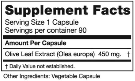Seagate Products Olive Leaf Extract 90 Capsules - Image 2