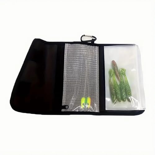 Tgpiao soft bait organizer2024 Bolsa Organizador para Señuelos de Pesca, Camuflaje Azul miniatura 2