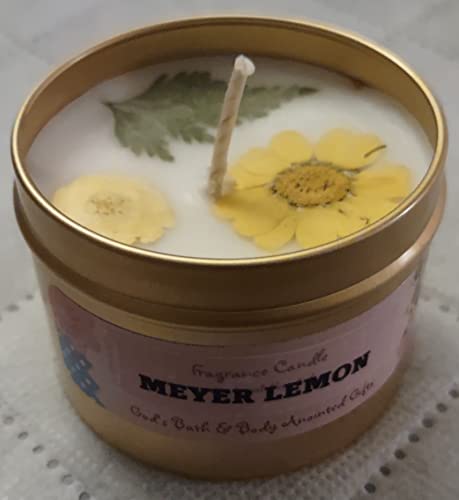 God's Bath & Body Anointed Gifts - Meyer Lemon - 4oz metallic tin can with lid