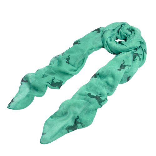 TrendsBlue Premium Stallion Horses Animal Print Scarf2