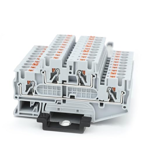 Conector de cable a presión PTTB de 4 mm² para riel DIN gris 2