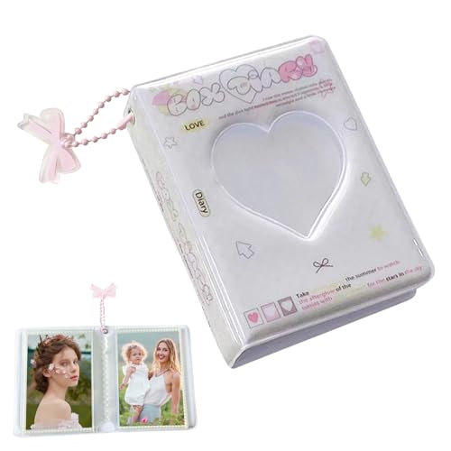 Photocard Binder, 40 Pockets Photo Card Storage Book A5 Photocard Collecting Book Photocard Holder Book Heart Hollow Photo Card Holder For Bank Cards, Stars Card