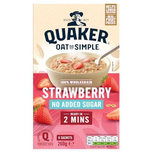 Quaker Oat So Simple Simply Strawberry Porridge Sachets 8 x 32.5 g