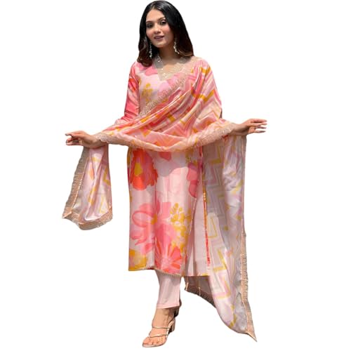 SHIENZY Women's Kurta & Pant with Dupatta || Straight Kurta Outfits || Ethnic Set (SHZ/1499-1606)