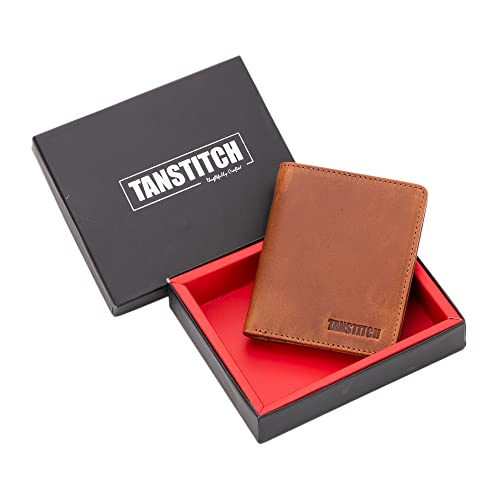 Image of TANSTITCH Slim Leather Wallet || Small,Compact, Minimalist & Thin Wallet || RFID Protected || Front Pocket Carry