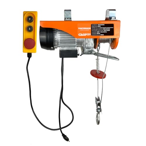 Guincho Talha Elétrica 500 a 1000KG 220V 12 Metros de Elevação FAK1000GE Carbon Fak