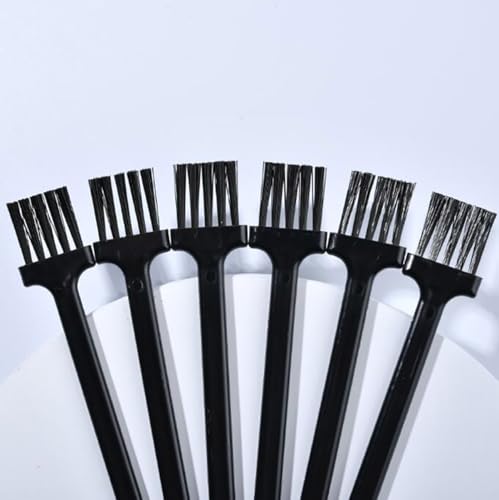 Image of 10 PCS Nylon Keyboard Cleaning Brush Set Soft Bristles Dusting Cleaning Brushes with Long Handles for Keyboards Computer(Black)