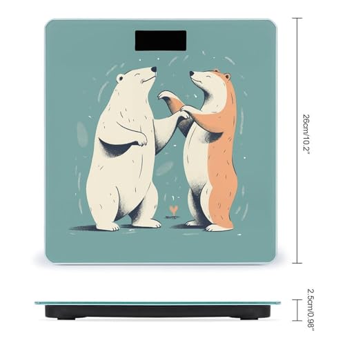 Báscula digital de baño precisa Bears Together miniatura 2