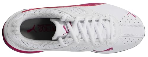 PUMA Women's Tazon 6 Sneakers, Puma White/Fuchsia Purple/Puma Silver, 7.5 M US