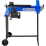 BILT HARD Log Splitter 6.5 Ton with Stand, Wood Splitter Electric Powered, Hydraulic Ram, Electric Firewood Splitting Machine