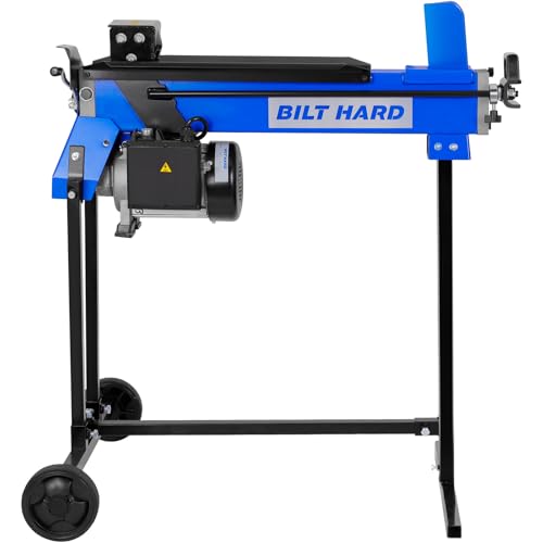 BILT HARD Log Splitter 6.5 Ton with Stand, Wood Splitter Electric Powered, Hydraulic Ram, Electric Firewood Splitting Machine