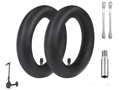 Kellegour 2 Pièces M365 Chambre à Air, 8,5 Pouces,avec 2 Démonte Pneus e Adaptateur pour Rallonge de Valve,Chambre à Air Trottinette Xiaomi,Chambre à Air Xiaomi M365 pour Trotinette Electrique Cover