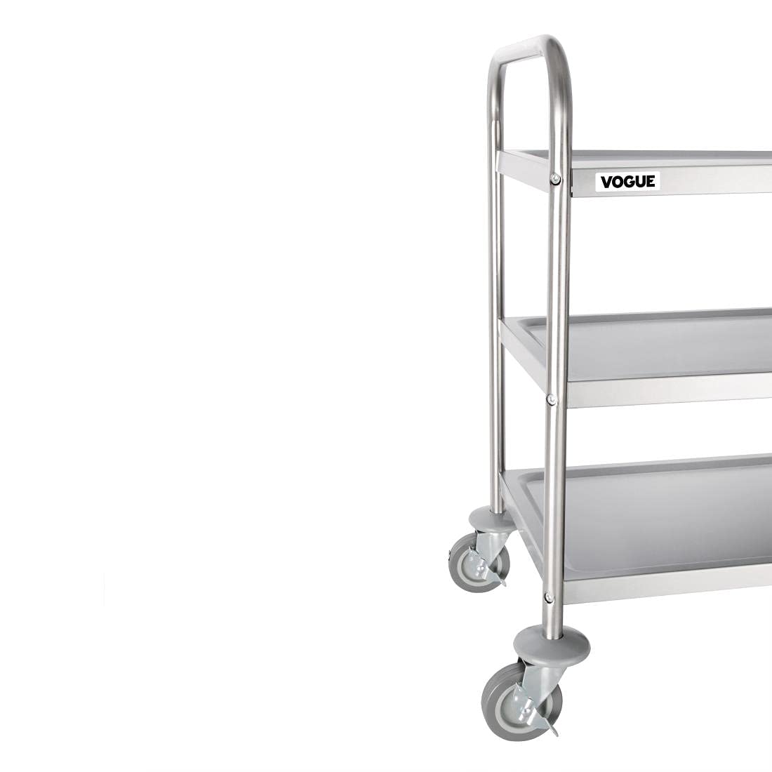 Vogue Carrito Plano de 3 Niveles St/St - 810 x 455 x 855 mm