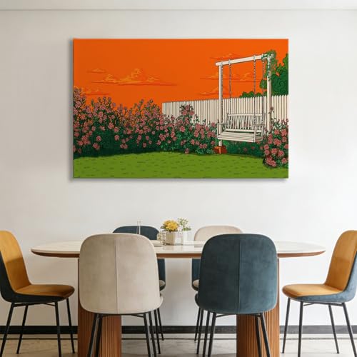 Tableau decoration murale moderne salon grande impression sur toile rose doré