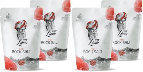 Image of LUNN 100% Pure Himalayan Pink Rock Salt (Sendha Namak) | Pack of 4 x 1kg | Chef Special Gourmet Grade from Himalayas | Natural Mineral-Rich Salt | Unrefined, No Additives | All-Purpose Cooking & Daily Seasoning