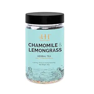 100% Natural Authentic Caffeine Free Calming Tea, Relieves Soothing Sleep Tea with Chamomile & Lemongrass Herbal Tea|No Added Preservatives (Pack of1-40 Gram)