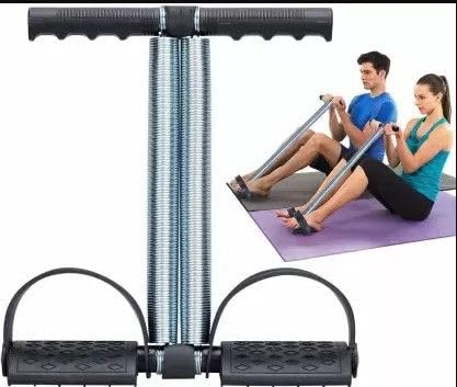 GymFreak Double Spring Fat Buster Tummy Trimmer Workout Gym Equipment for Home Ab Exerciser (Black)-picture-15