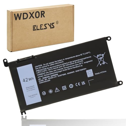 BLESYS WDX0R Batería para DELL Inspiron 15 5000 5570 5584, 13 5379 Series WDXOR P69G P69G001 P62F P75F Batería [11.4V 42Wh]
