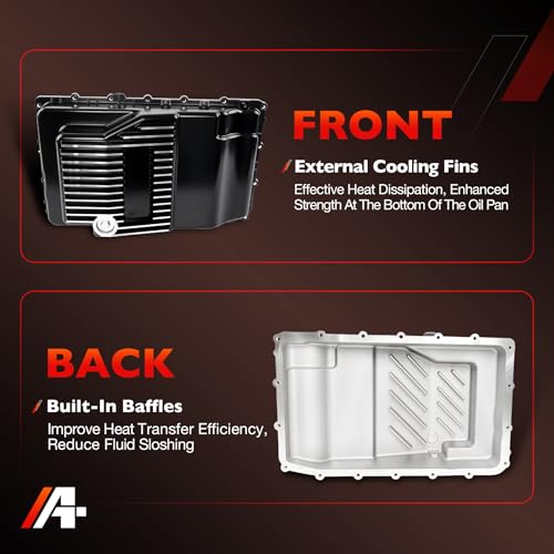 10R80 Cast Aluminum Transmission Oil Pan Heavy-Duty Compatible with Ford F-150, Explorer, Mustang, Expedition, Ranger, Bronco 2017-2025 & Lincoln Navigator 2018-2025- Replaces 328053110 by ATRACYPART - Image 6