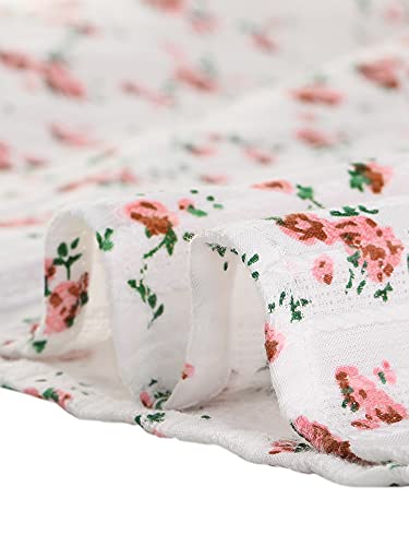 Allegra K Donna Camicia Maniche Corte Cotone