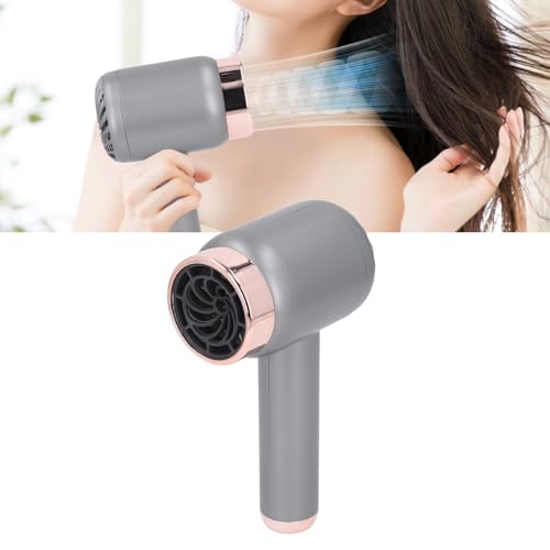 CHICIRIS Secador de Pelo Iónico, Secador Inalámbrico con Tecnología Iónica Avanzada con Batería de 1500 MAh y Motor de Alta Potencia, para un Secado Rápido en el Salón de Viaje en Casa (gris oscuro)
