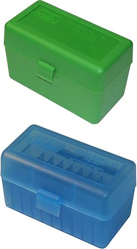 MTM 50 municiones redondas para rifle abatible, 270 victorias, 280 Rem 30-06, caja de munición de rifle redondo verde 50 17, 204, 223, 5.56x45, 6x47