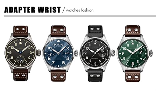 Bracelet montre cuir vachette 22mm pour IWC Big Pilot