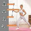 Fitness Exercise Bar,Elastic Fitness Bar,High Frequency Vibration Training Fat Buring Workout Bar for Yoga Pilates Sports,Power Twister for Arm,Abdominal Muscles Strength Exercises In Home Gym