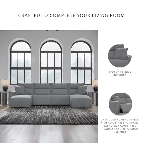 Image of Signature Design by Ashley 4-Piece Power Reclining Sectional with Chaise