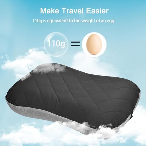 Coussin gonflable pour dormir lavable et compact contre le mal de cou - 6