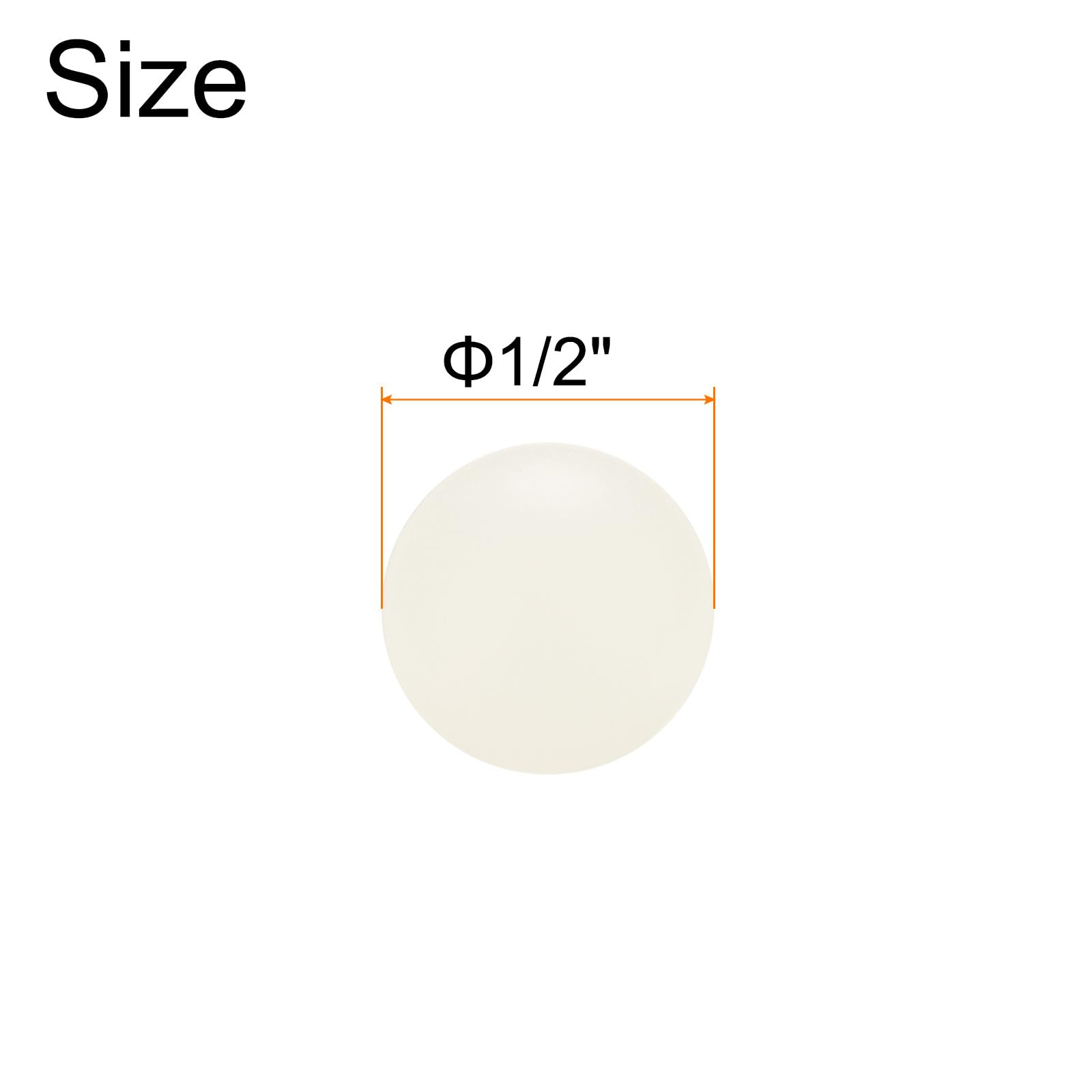 QUARKZMAN 50pz PP Plastica Cuscinetti Sferici 1/2" 12,7mm G1 Precisione Mini Sfere