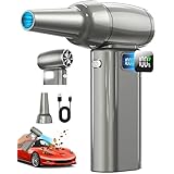 電動エアダスター コードレス 120000RPM高速回転 ブロワー 洗車 ジェットブロアー超強力 充電式 ディスプレイ搭載 小型 軽量 8000mAh大容量バッテリー LEDライト PC掃除 車便利グッズ