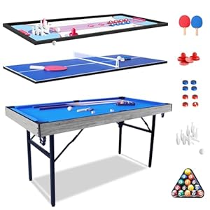 HLC 5-in-1 Klappbarer Billardtisch