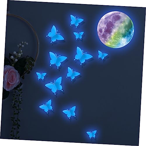 Autocollants éclatants lune phosphorescente HEMOTON 4 kits - 6