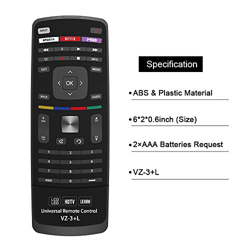 New Vizio Universal Remote Control For All Vizio Brand Tv, Smart Tv - 1 Year Warranty #TOP5
