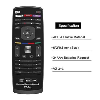 Gvirtue Universal Remote Control Compatible for VIZIO-TV-Remote All VIZIO LED QLED LCD HDTV 4K UHD HDR SMARTCAST Smart TVs Models