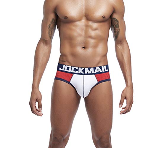 JOCKMAIL Low Rise Mens Underwear Mesh Breathable Sexy Men Briefs Male Panties for Men4
