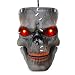 VATOS Halloween Decoration Hanging Skull Head with LED Flashing Eyes & Scary Laughter & Biting Mouth Acoustic Sensor Voice Control Zombie Head| Best Festival Outdoor Indoor Yd Pub Party Decor Favor