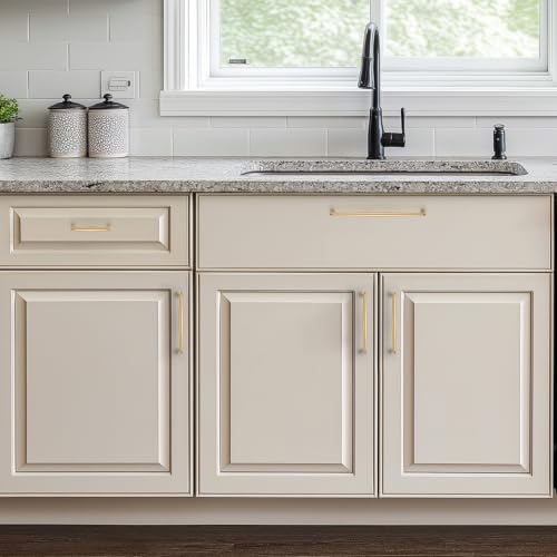 Image of Ravinte Champagne Bronze Cabinet Handles Solid Handles,8 Inch,10 Pack