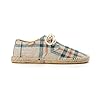 Kentti Men's Artistic Stripe Casual Espadrilles Beige Lace 8 UK #1