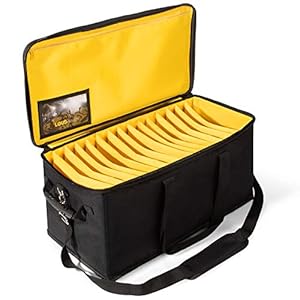 Loudmouth Large Cable File Bag | Music Cord Organizer Case for Musician and DJ | Professional Durable Gig Bag for Sound Lighting Camera Gear Equipment and Accessories